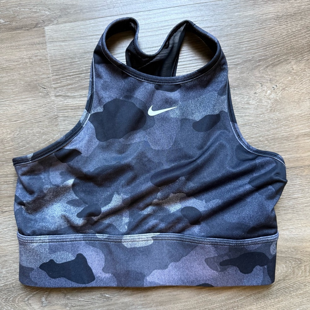 Nike Black and Gray Sports Bra